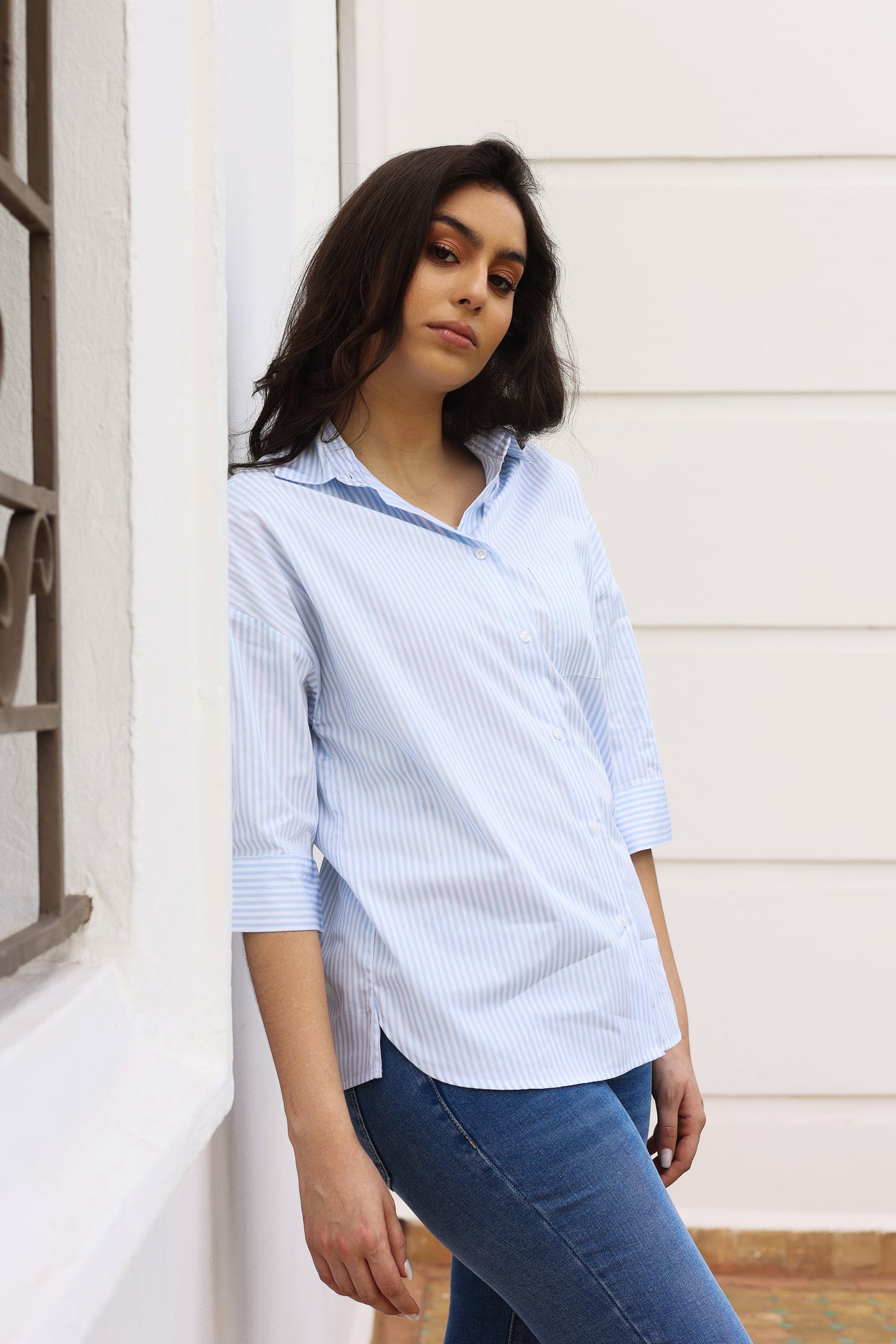 Chemise Leyla Rayée - En Coton