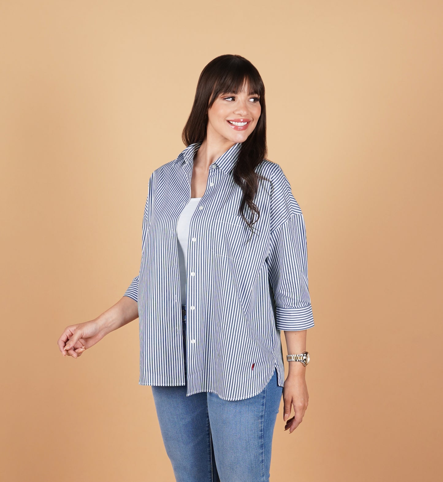 Chemise Leyla Rayée - En Coton