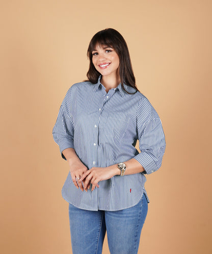 Chemise Leyla Rayée - En Coton