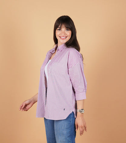 Chemise Leyla Rayée - En Coton