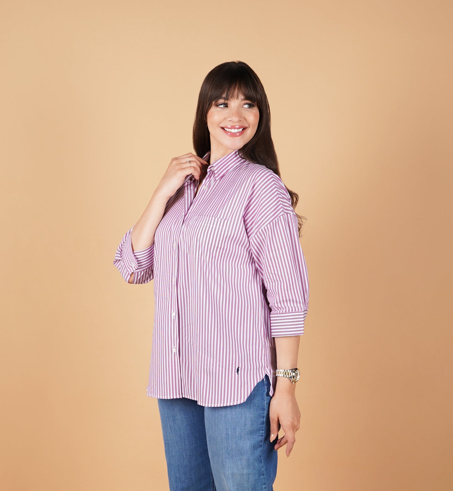 Chemise Leyla Rayée - En Coton