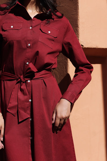 Robe Lyne — Élégance Casual en Coton