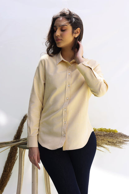 Chemise Amira – Turquoise & Champagne