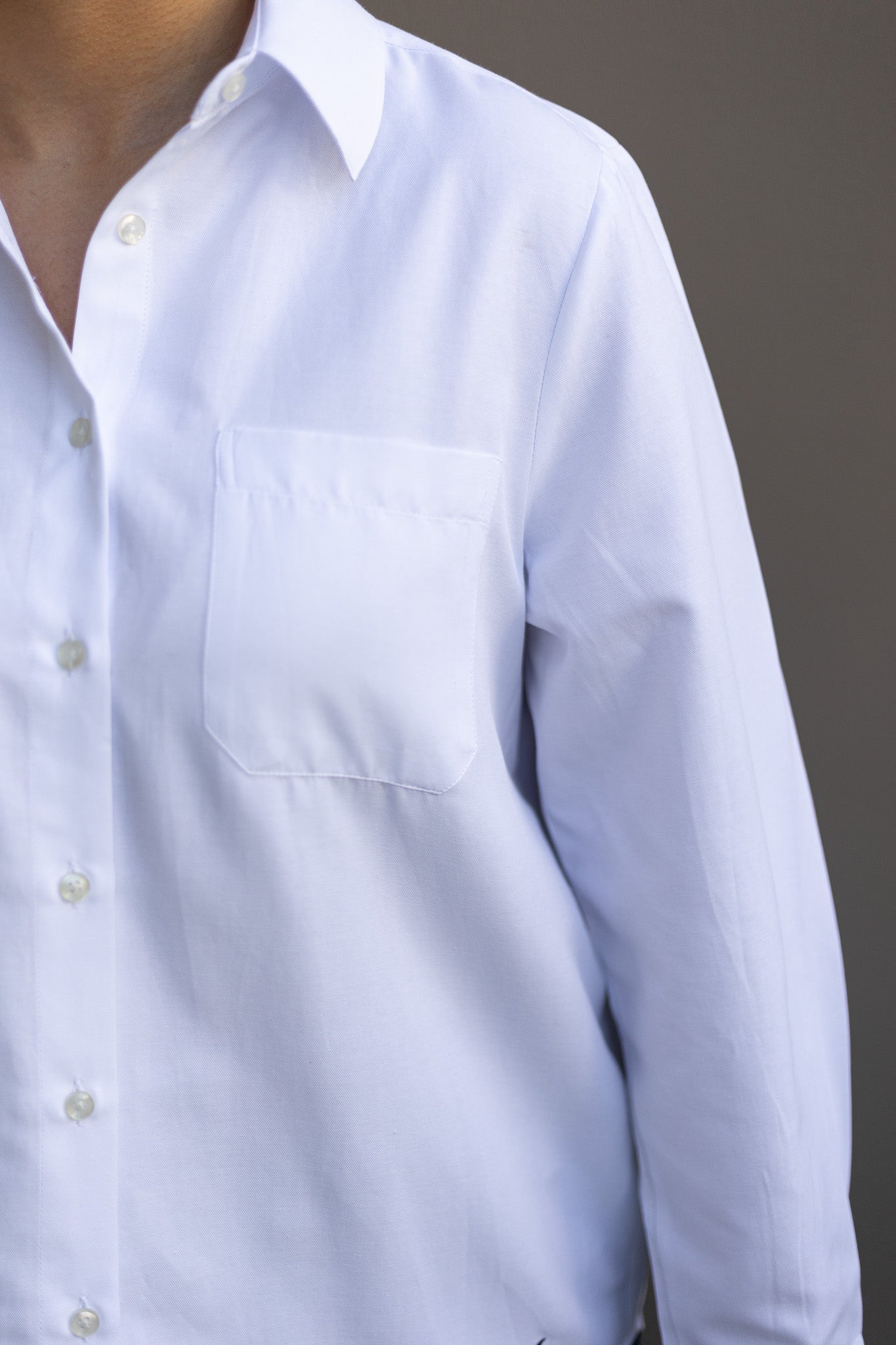 Chemise May – Blanc / Bleu Ciel / Rose