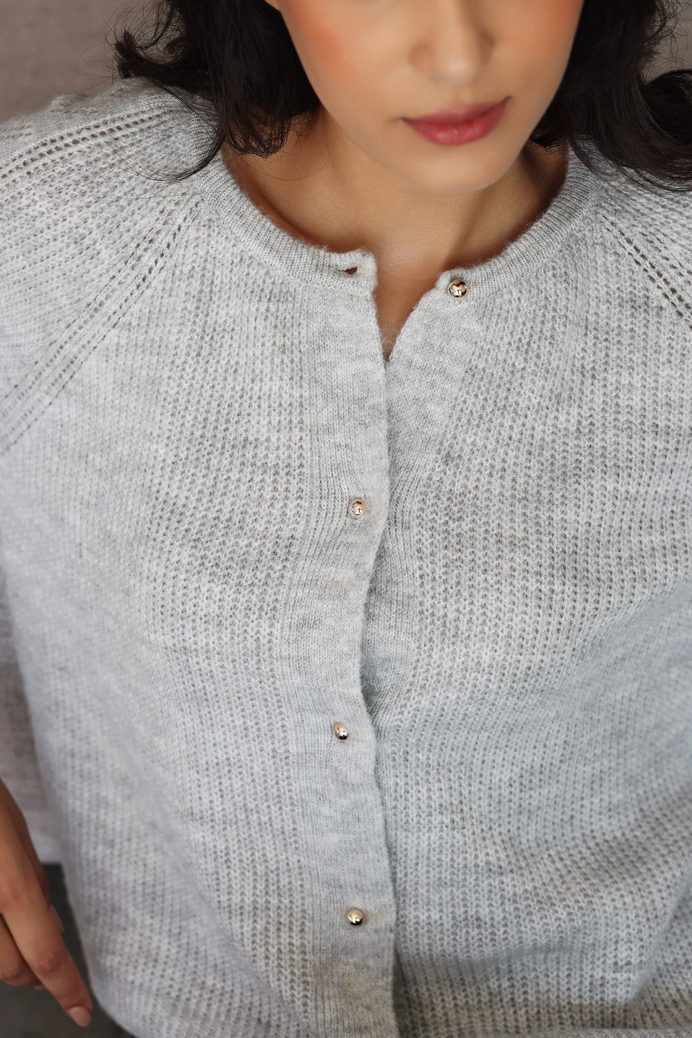 Cardigan Cassy – Gris Clair