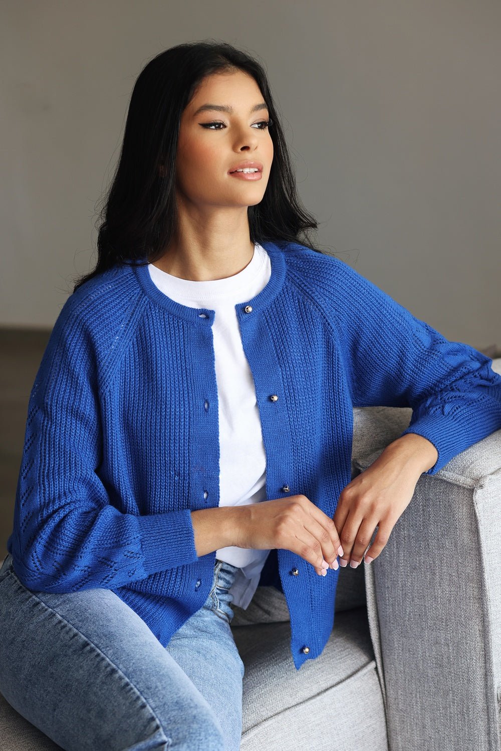 Cardigan Cassy – Bleu Roi