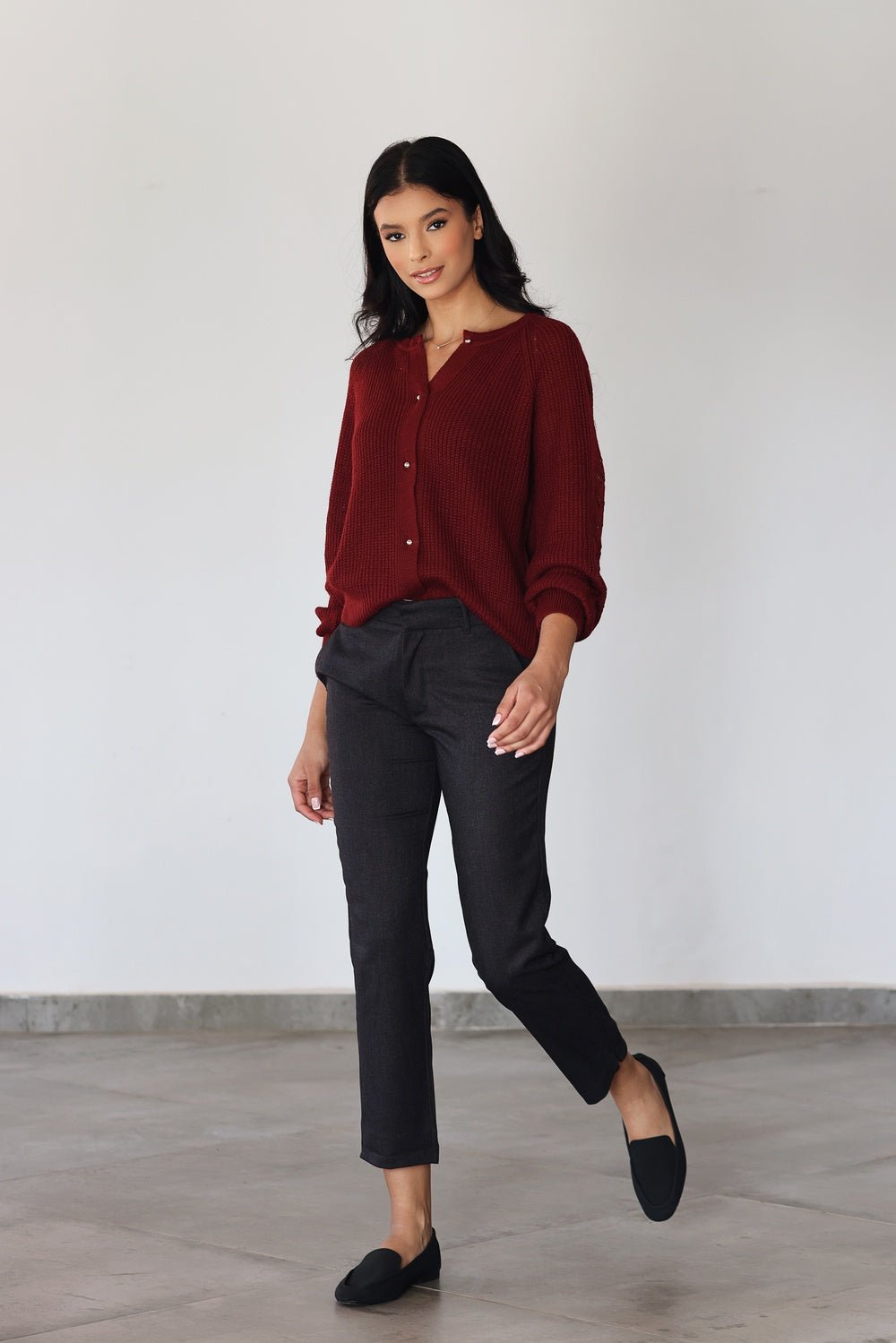 Cardigan Cassy – Bordeaux