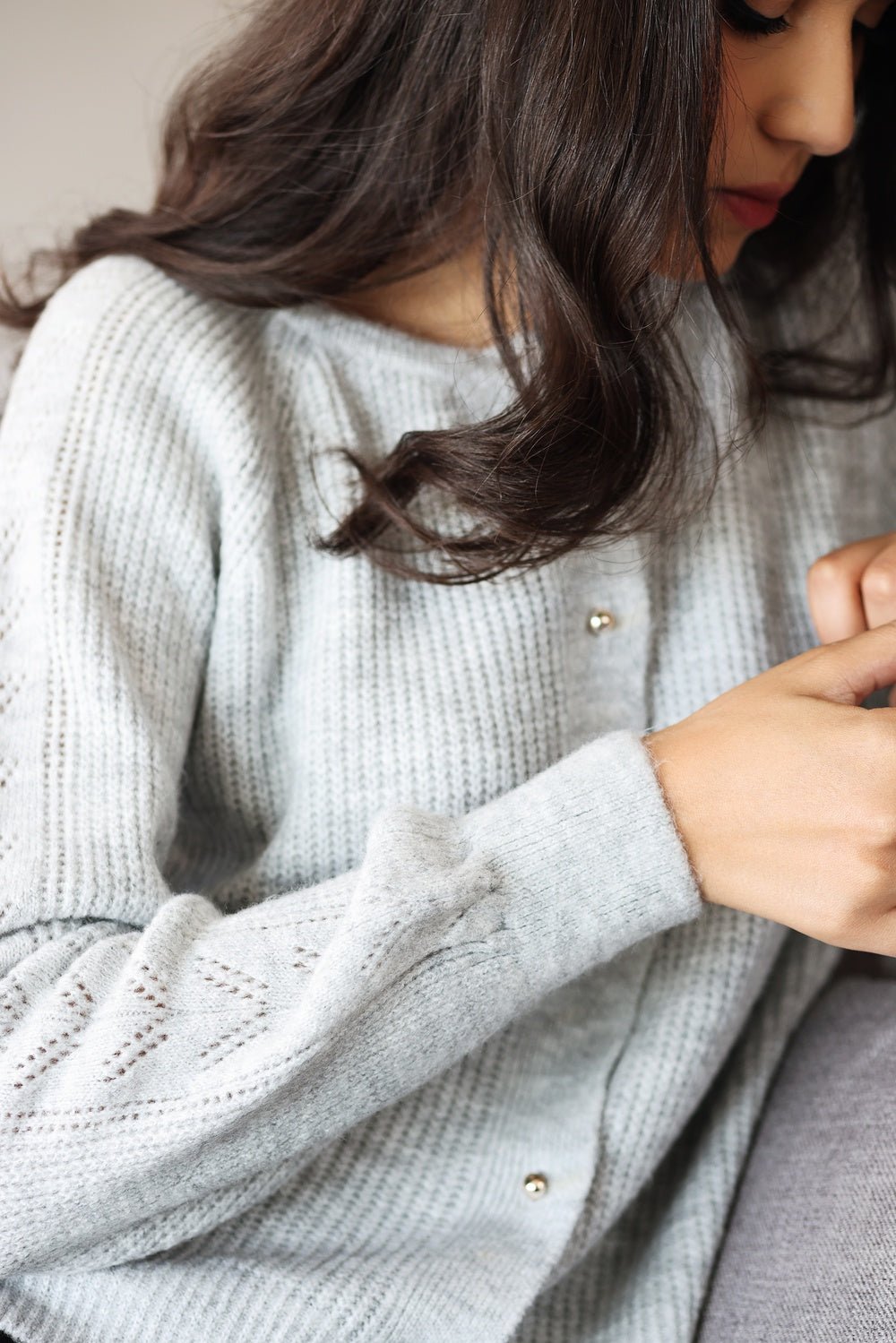 Cardigan Cassy – Gris Clair