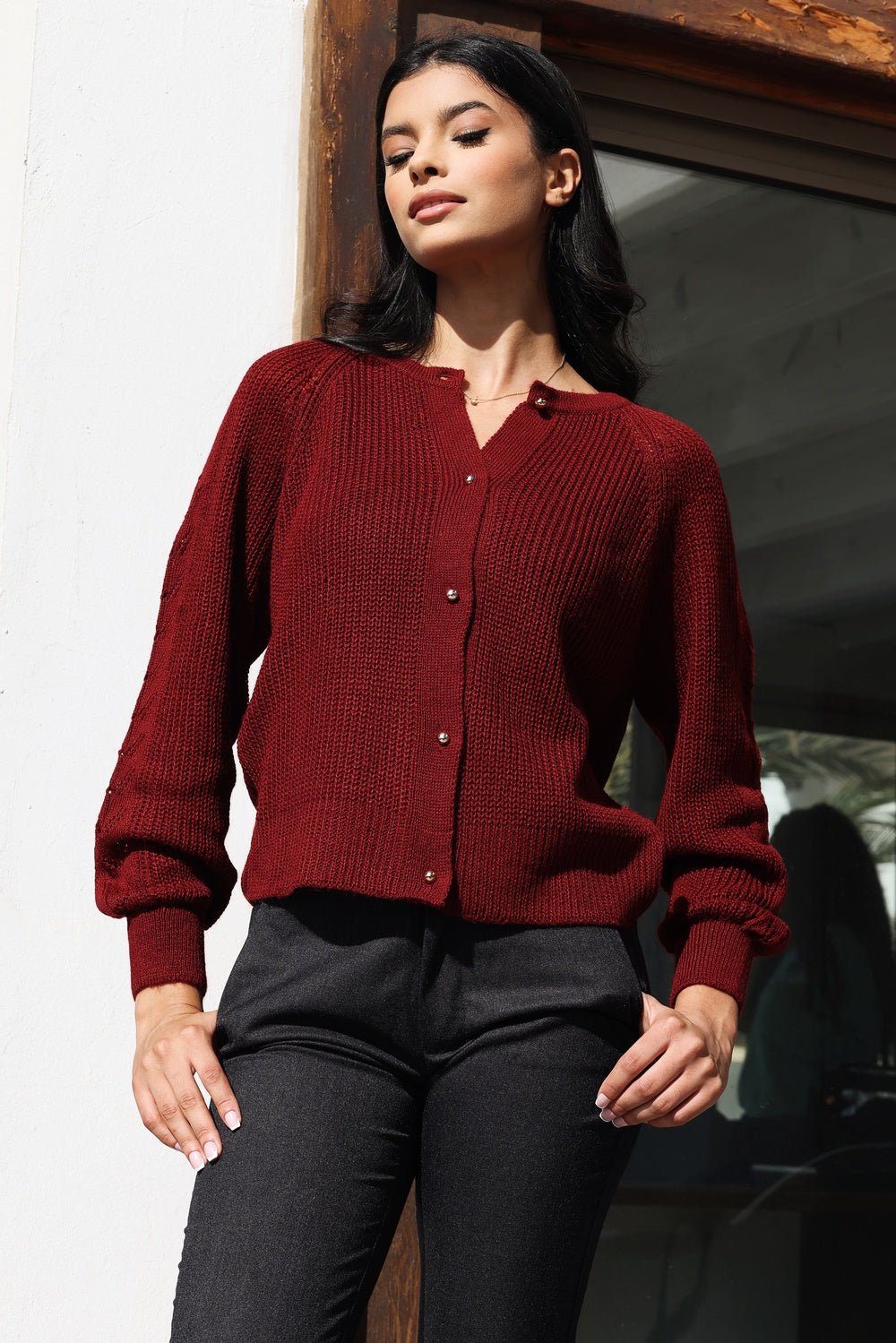 Cardigan Cassy – Bordeaux
